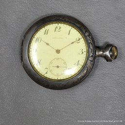Longines 1914-1915 Sterling Silver 15 Jewel Pocket Watch