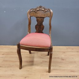 Carved Victorian Side Chair (local Pick Up Only)