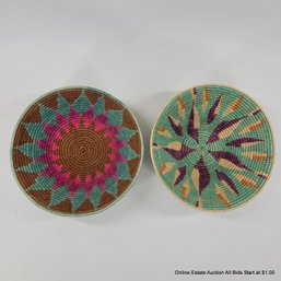 2 Swaziland Woven Basket Bowls