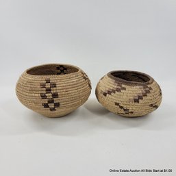 2 Zulu Imbricated Baskets