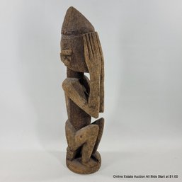 Ivory Coast Carved Wood Statue (Local Pick Up Or UPS Store Ship Only)