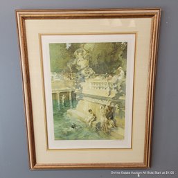 W. Russell Flint Lithograph Framed