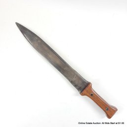 19th Century Kindjal 16' Dagger With Wood Handle