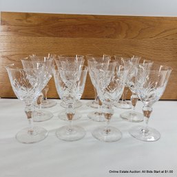 12 Stuart Aragon Crystal Oversize Wine Stems