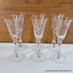 6 Cambridge Roxbury Cordial Glasses