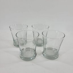 Set Of 4 Tapered Old Fashioned Glasses