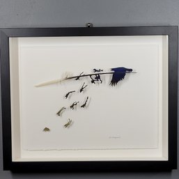 Chris Maynard What Happens When The Raven Croaks Original Art In Wood Shadow Box