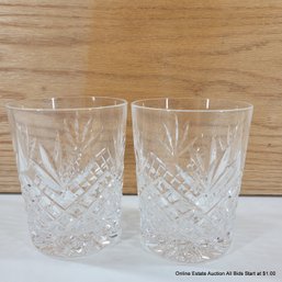 2 Waterford Crystal Ciara Double Old Fashion Glasses