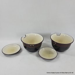 Pair Williams Sonoma Ramen Bowls & Saucers