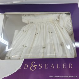 Childs Silk Dress In Sealed Preservation Box