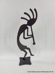 Steel Kokopeli Statue