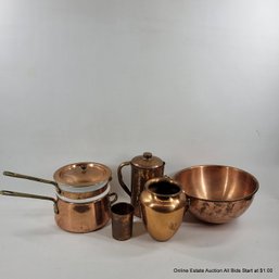 Assorted Copper Cookware & Decor (LOCAL PICKUP ONLY)