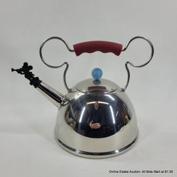 Alessi Michael Graves Mickey Mouse Collection Stainless Steel Tea Kettle