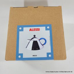 Alessi Michael Graves 2005 Stainless Steel Teapot NEW IN BOX