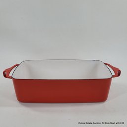 Dansk Red Enamel Steel Kobenstyle Baker/ Loaf Pan