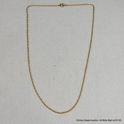 Gold-Plated Wheat Chain 1.64 Grams