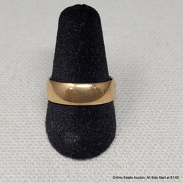 14k Yellow Gold Band 4.85 Gram 6mm Wide