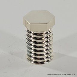 Tiffany & Co. Sterling Silver Screw Form Pillbox Total Weight 35 Grams