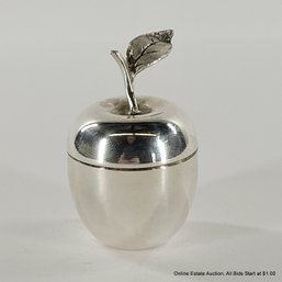 Tiffany & Co. Sterling Silver Apple Form Pillbox Total Weight 28 Grams