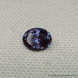 GIA Oval 3.54 Ct Color-Change Lab-grown Alexandrite