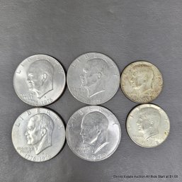 Eisenhower Dollars & Kennedy Halves