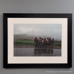 Photograph Of Children In Black Frame