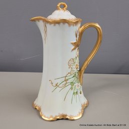 Haviland & Co Hand-Painted Porcelain Hot Chocolate Pot