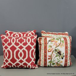 4 Throw Pillows