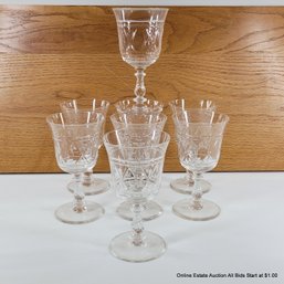 8 Rock Sharpe Crystal Water Goblets (LOCAL PICKUP ONLY)