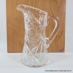 American Brilliant Cut Glass Water Pitcher