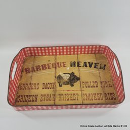 Home Goods Steel Barbeque Handled Tray
