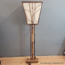 Vintage Bamboo Floor Lamp With No Electrics (LOCAL PICKUP ONLY)