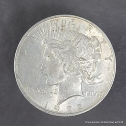 1922 United States Denver Peace Silver Dollar