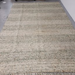 Hand-Loomed Wool & Cotton Carpet