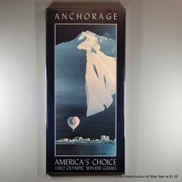 Byron Birdsall American's Choice 1992 Olympic Winter Games Promotion Poster (LOCAL PICKUP OR UPS STORE SHIP ON