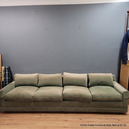 Vintage 4-Seat Upholstered Down Filled Sofa (LOCAL PICKUP ONLY)
