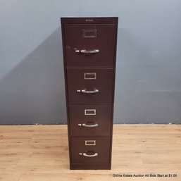 4 Drawer Tall Brown File Cabinet (LOCAL PICKUP ONLY)