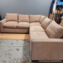 Ultra-Suede 2-Part Sectional (LOCAL PICKUP ONLY)