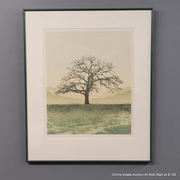 Bob Sanders Lithograph Titled The Tree 90/140 Signed In Pencil