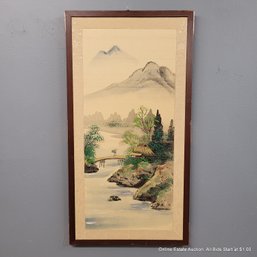 Vintage Chinese Painting On Silk