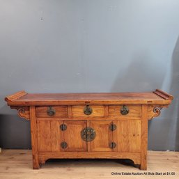 Antique Hardwood Alter Table (LOCAL PICKUP ONLY)