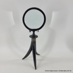 Vintage 3 Natural Horn Handled Magnifying Glass