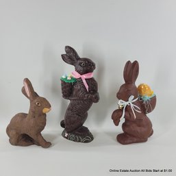 3 Decorative Rabbits