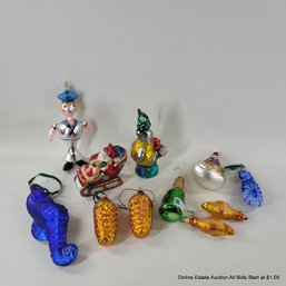 Assorted Glass Figural Ornaments