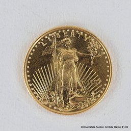 US $10 1/4 Oz. .9999 Fine Gold American Gold Eagle Coin