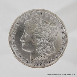 1884 US Morgan Silver Dollar Ungraded & Circulated