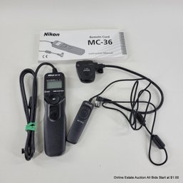 Nikon Remote Cord MC-36 With Manual