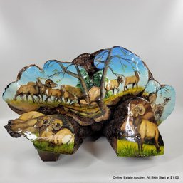 Painted And Lacquered Shelf Fungus By M. Oliver 1998 (LOCAL PICK UP OR UPS STORE SHIP ONLY)