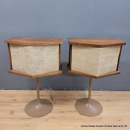 Pair Of Vintage MCM 1960s Bose 901 Speakers On Tulip Bases (LOCAL PICK UP ONLY)