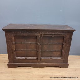 Vintage Medieval Server Cabinet (LOCAL PICK UP ONLY)